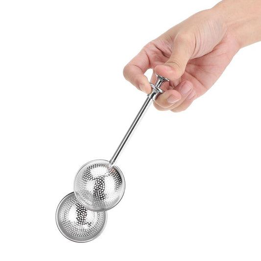 Push Handle Tea Strainer