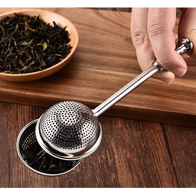 Push Handle Tea Strainer